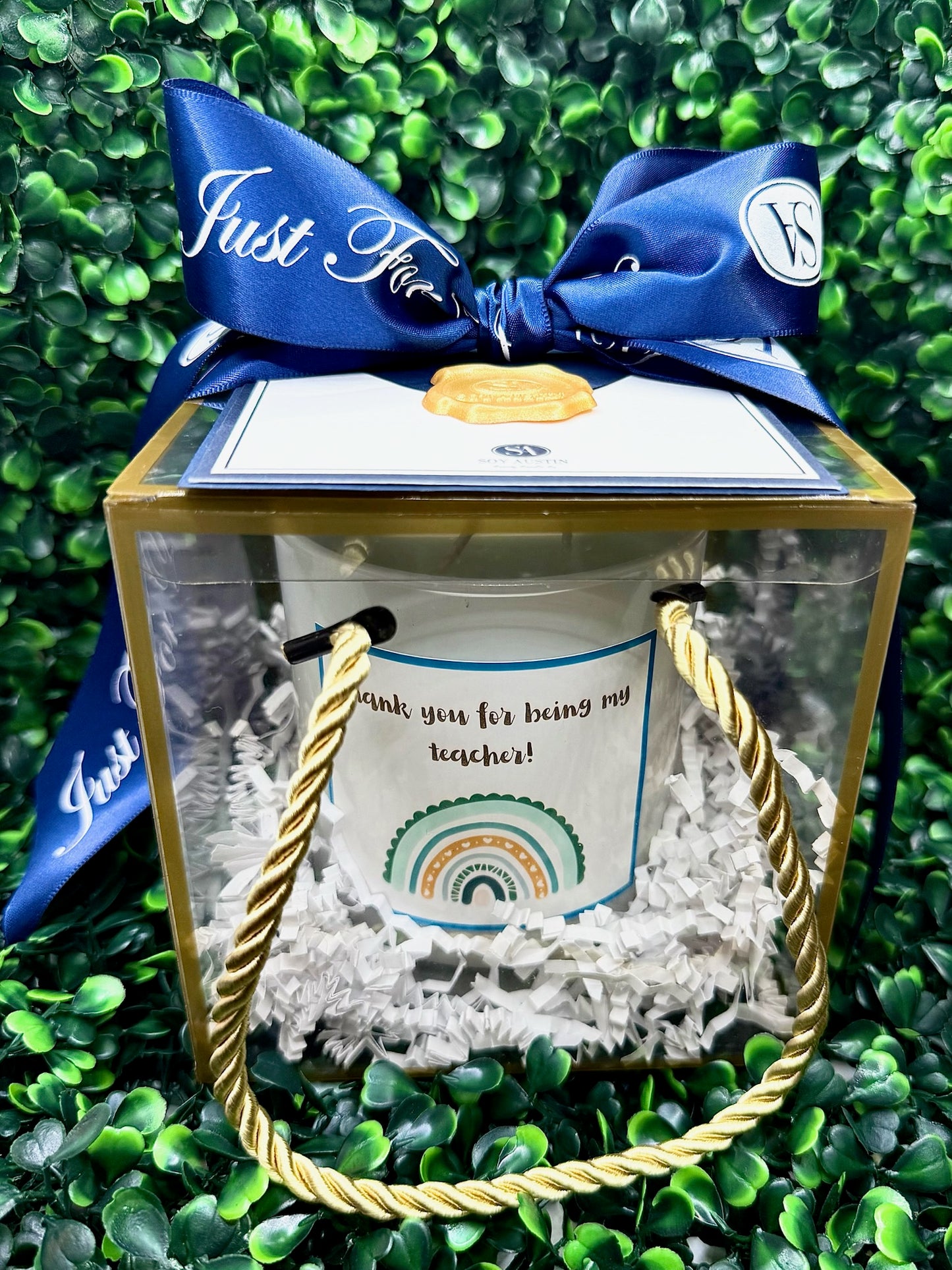 Boho Rainbow – Teacher Gift Candle