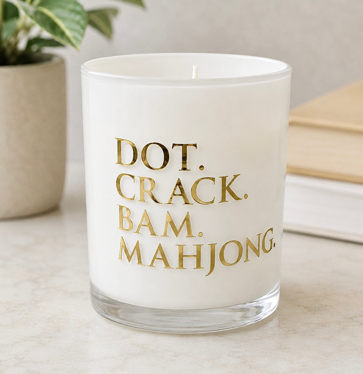 Dot. Crack. Bam & Let's Mahj! - Candle Set