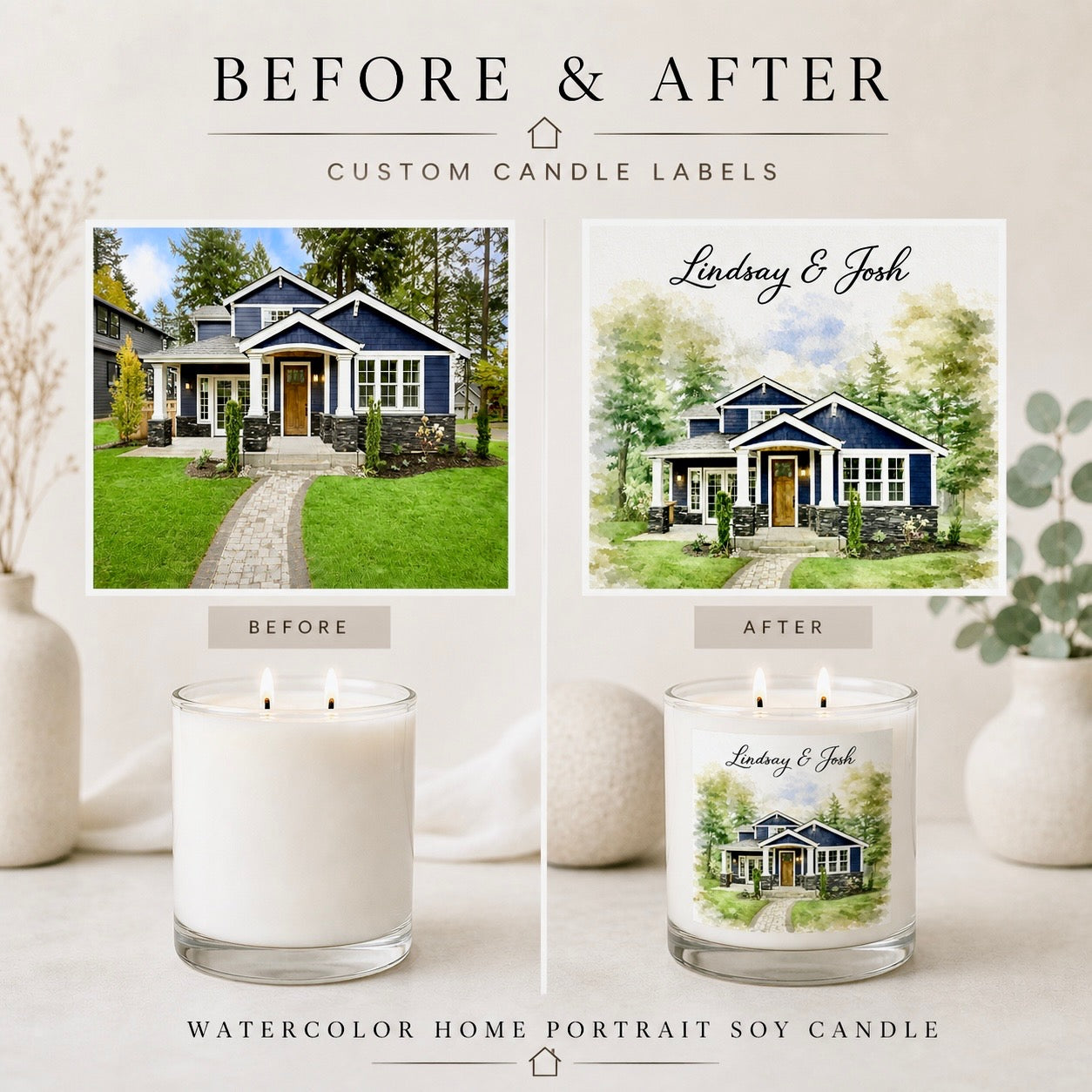 Custom Watercolor Home Collections