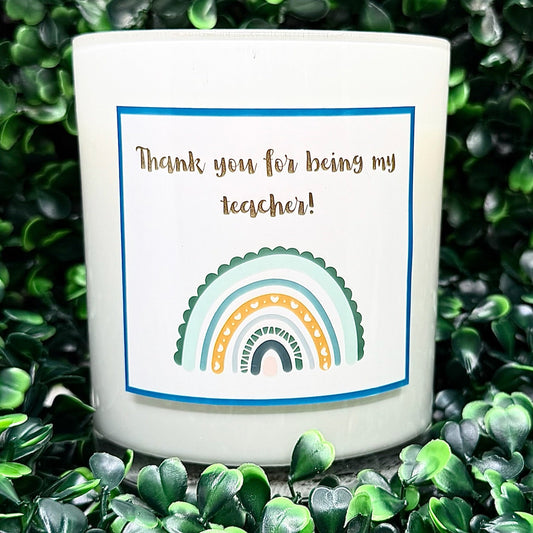 Boho Rainbow – Teacher Gift Candle