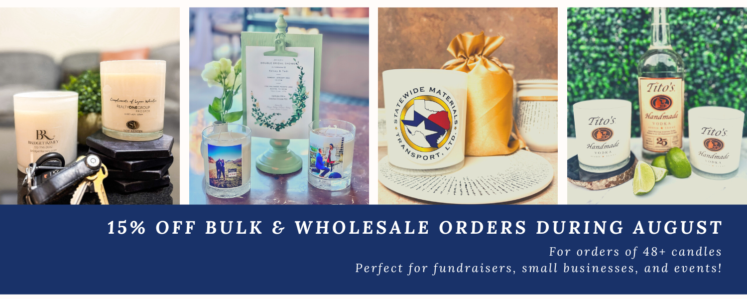 15% off Bulk and Wholesale Orders During August