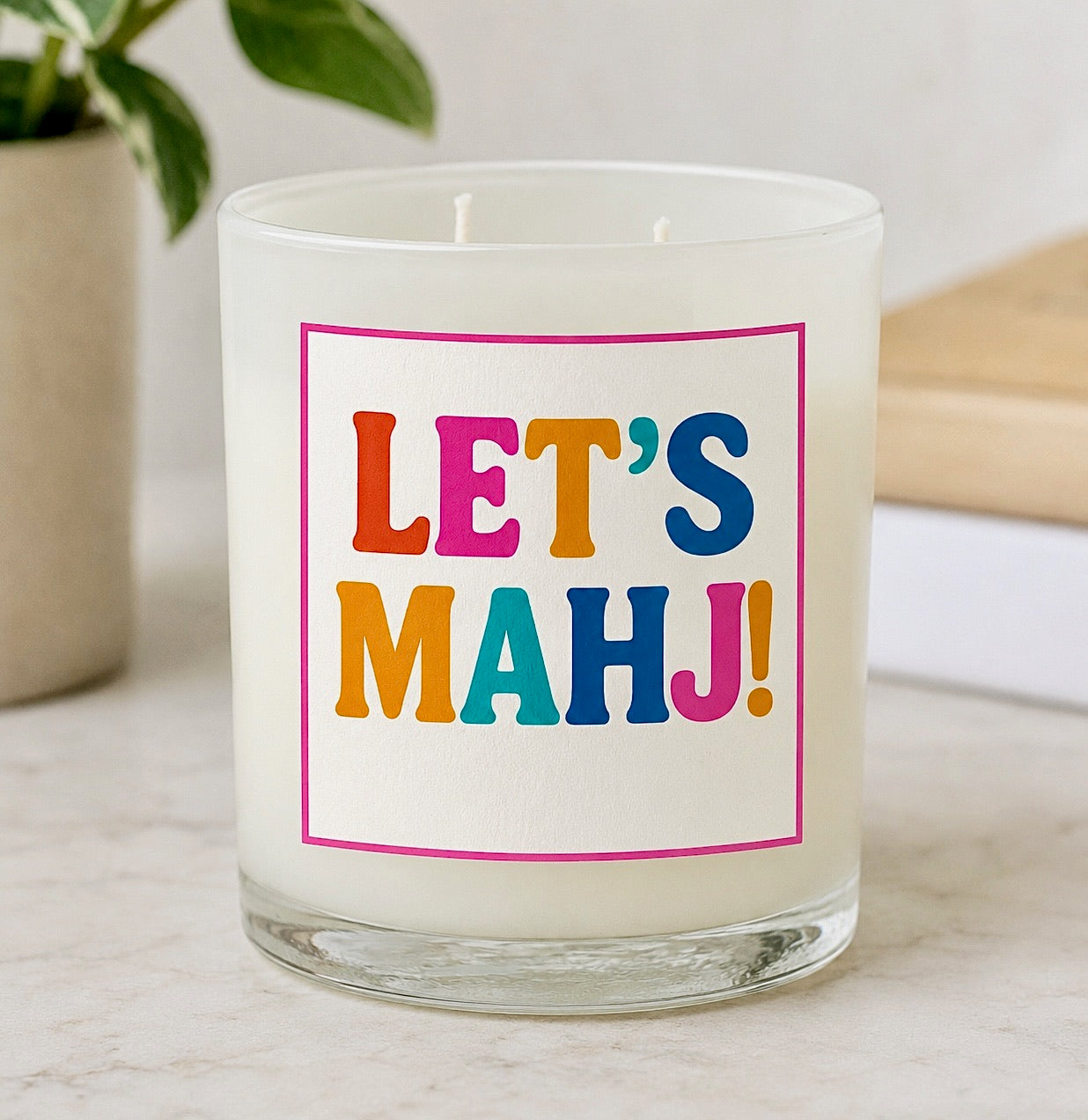 Dot. Crack. Bam & Let's Mahj! - Candle Set