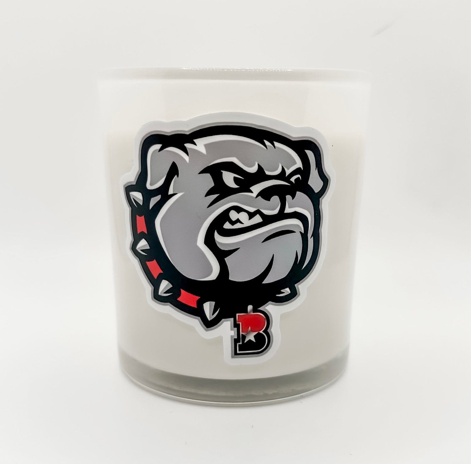 Bulldog Fundraiser Candle Example