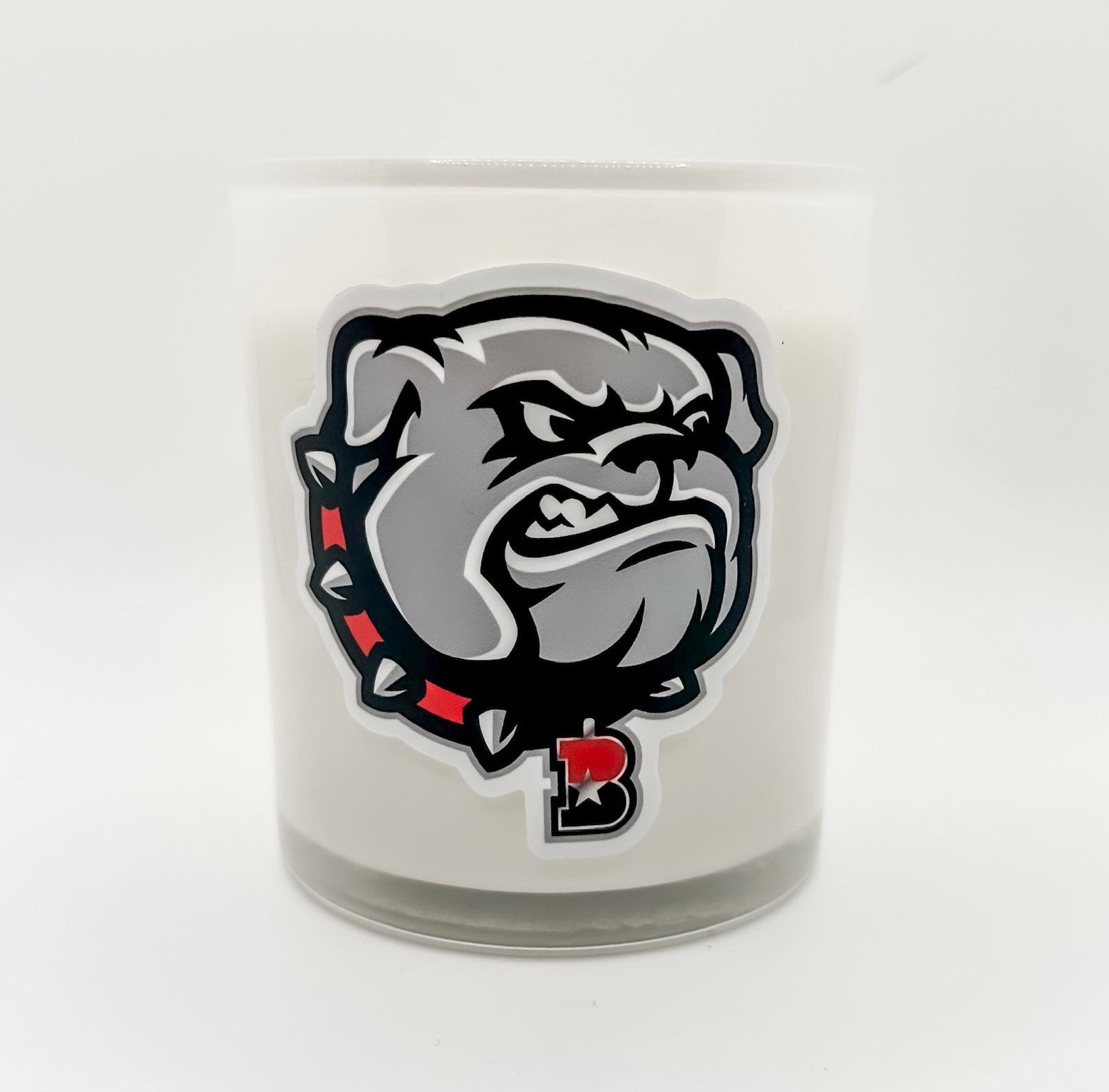 Bulldog Fundraiser Candle Example