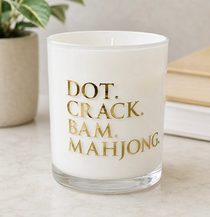 Dot. Crack. Bam & Let's Mahj! - Candle Set