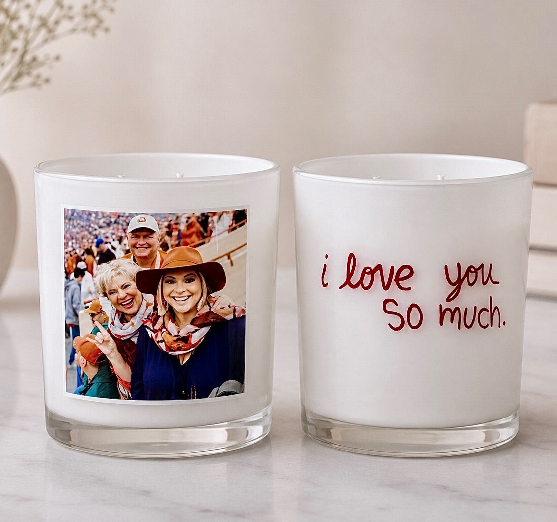 Custom Photo Candle - Set of 2