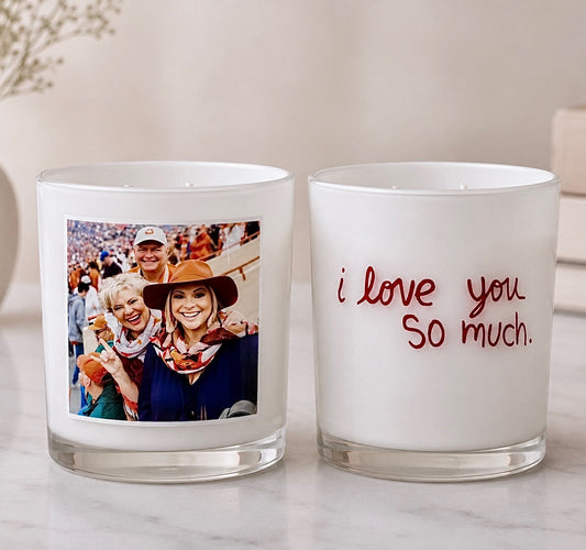 Custom Photo Candle - Set of 2