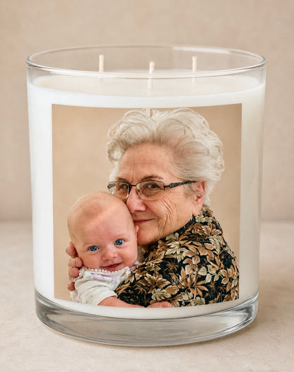 Luxe 3-Wick Candle - Custom Photo Candle (Large 28oz)