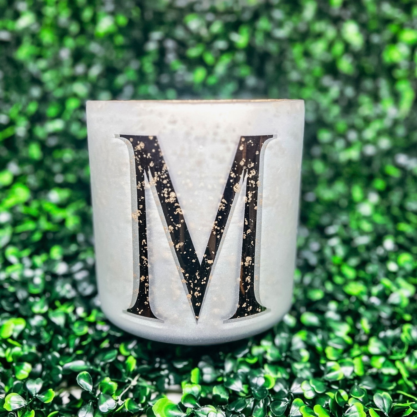 Mercury Glass Letter Vase