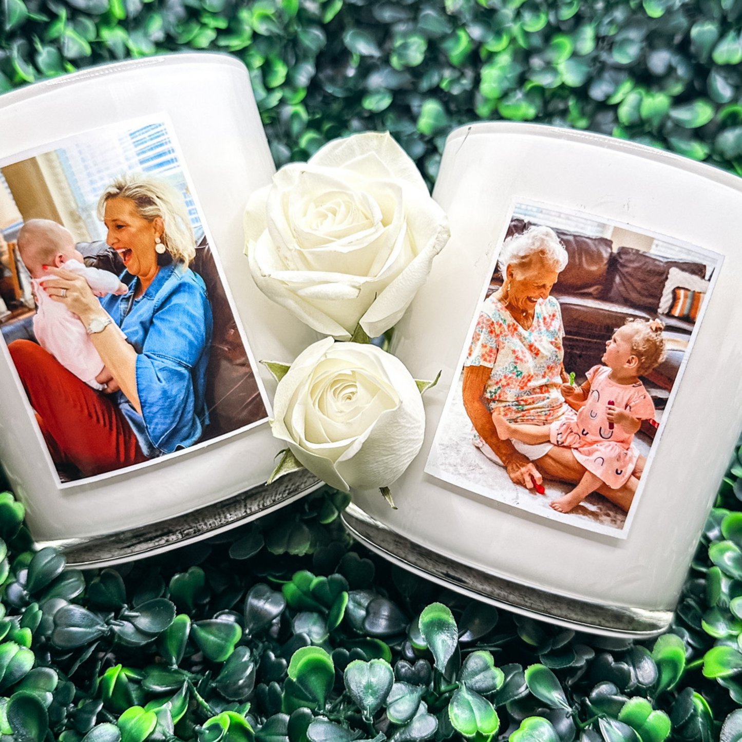 Custom Photo Candle Gift Set