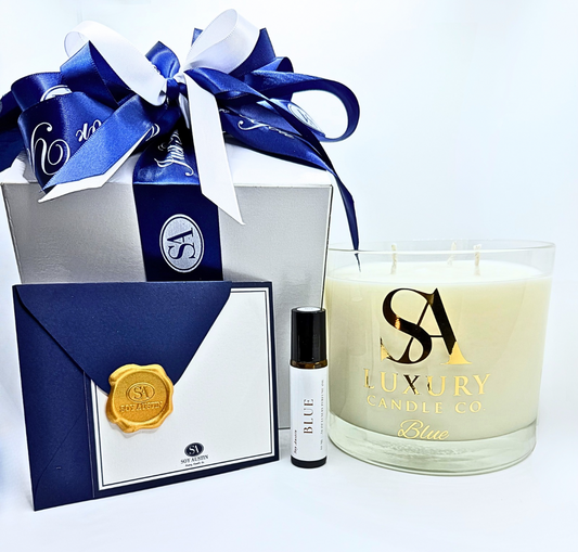 Blue 3-Wick Candle (Large 28oz)