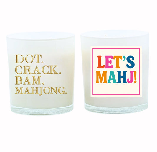 Dot. Crack. Bam & Let's Mahj! - Candle Set